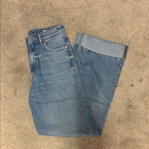 Zara High Rise Wide Leg Jeans